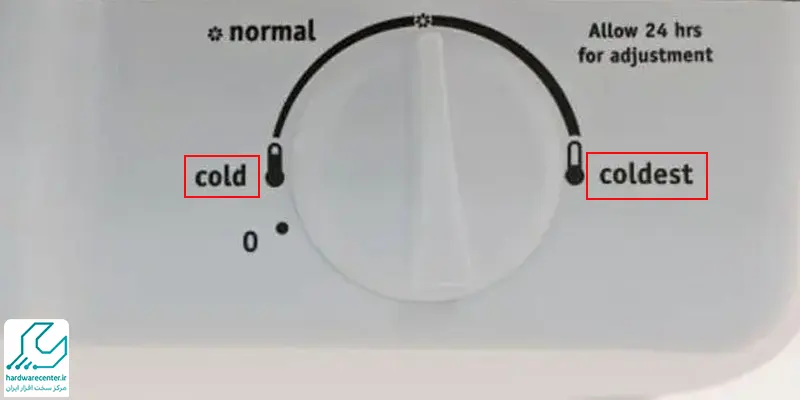 تنظیم دما در یخچال lg به صورت ولومی
